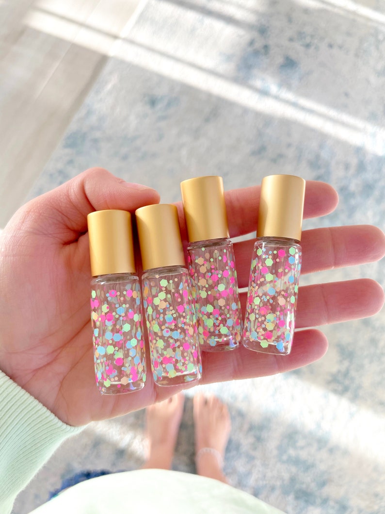 SPARKLE ROLLER 5 Pack 5ml Glitter Roller Bottle Metal Etsy