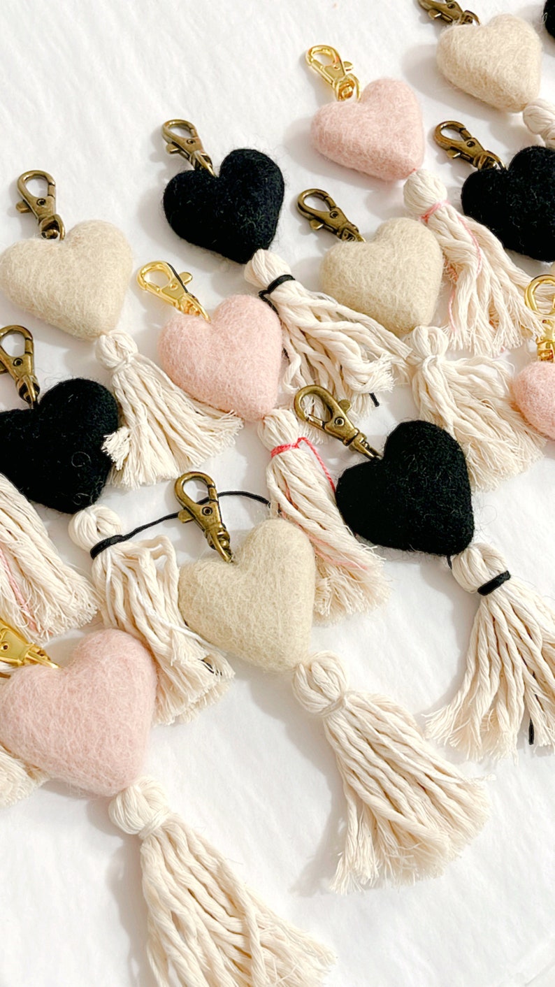 Small Diffusers Keychain Felt Diffuser Keychains Heart Keychain - Etsy