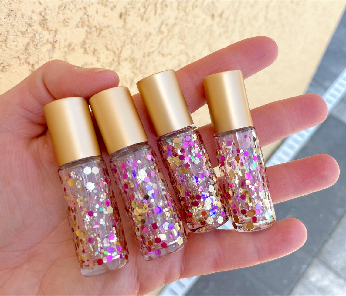 SPARKLE ROLLER 5 Pack 5ml Glitter Roller Bottle Metal Etsy