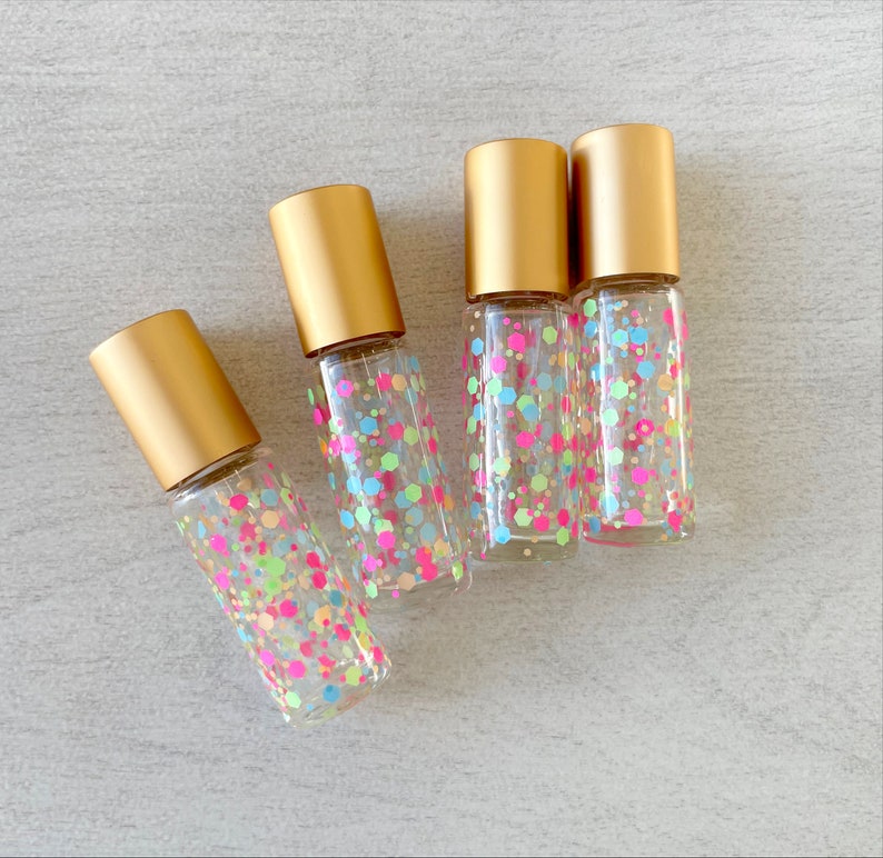 SPARKLE ROLLER 5 Pack 5ml Glitter Roller Bottle Metal Etsy