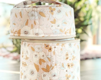 Delicate floral Essential Oil Diffuser Case || Diffuser Bag for travel.