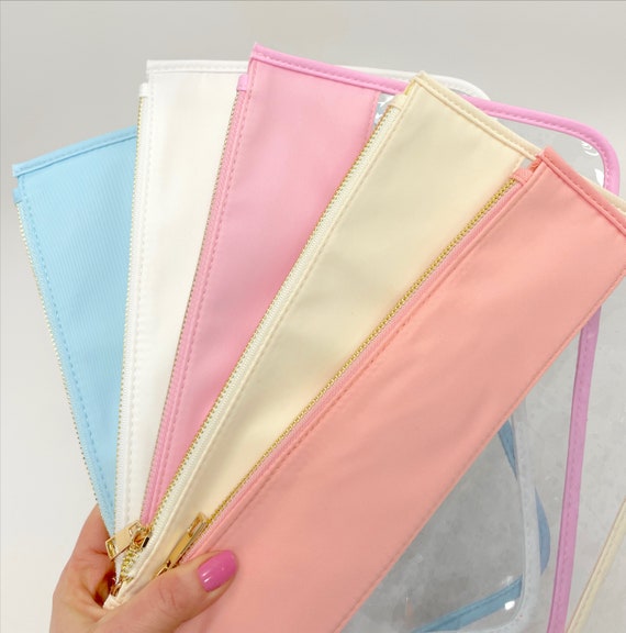 2-Pocket Pencil Pouch, Clear