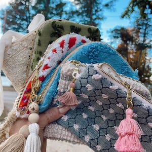 BOHO Gebogener Ölbeutel- Beutel für ätherische Öle- wählen Sie Ihre Auswahl beim Checkout!