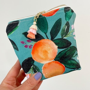 ORANGES! Essential Oil Bag, Essential Oil Case, Essential Oil Storage- holds oil bottles, any brand! 5ML/15ML/Rollers