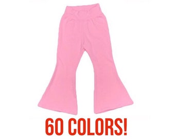 Solid Bell Bottoms (baby bell bottoms, toddler bell bottoms, kids bell bottoms, baby bell pants, toddler bell pants, kids bell pants)