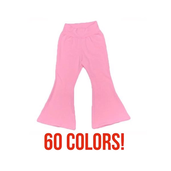 Solid Bell Bottoms (baby bell bottoms, toddler bell bottoms, kids bell bottoms, baby bell pants, toddler bell pants, kids bell pants)