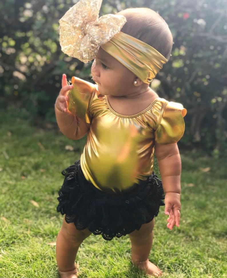 Gold Leotard metallic Leotard Baby Leotard Toddler Leotard Etsy