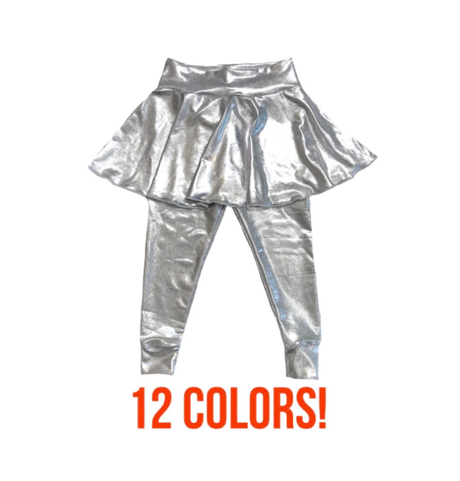 Metallic Skirted Leggings baby Leggings Toddler Leggings Etsy