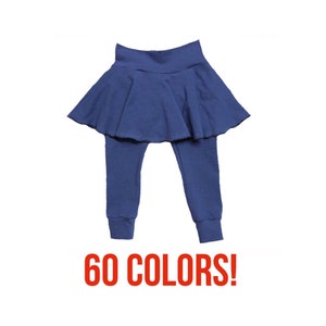 Skirted Leggings (Baby leggings, toddler leggings, kids leggings, newborn leggings, solid bottom, solid pants, dance leggings, solid legging