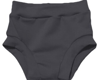 Gray Bummies (grey Bummies, Baby Bummies, Toddler Bummies, Baby Bloomers, Toddler Bloomers, gray Diaper Cover, gray Bloomers) -CEMENT