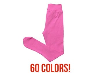 Solid Tights (Baby tights, toddler tights, kids tights, newborn tights, solid stockings, dance tights, footed tights, footed leggings)