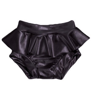 Bummies de falda negra (bummies metálicos, Bummies negros, Bummies para niños pequeños, Bummies para bebés, Bummies de falda, Bloomers para bebés, Bloomers para niños pequeños)