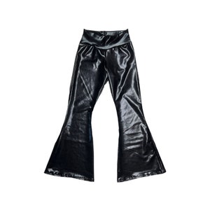 Black Bell Bottoms (Metallic bell bottom, Baby bell bottoms, toddler bell bottoms, kids bell bottom, newborn bell bottom, dance bell bottom)