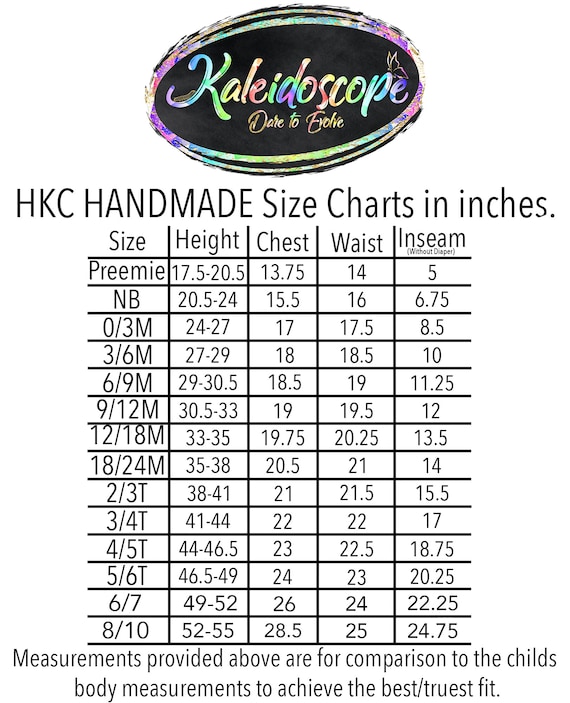 Measurements for a 4t skirt top