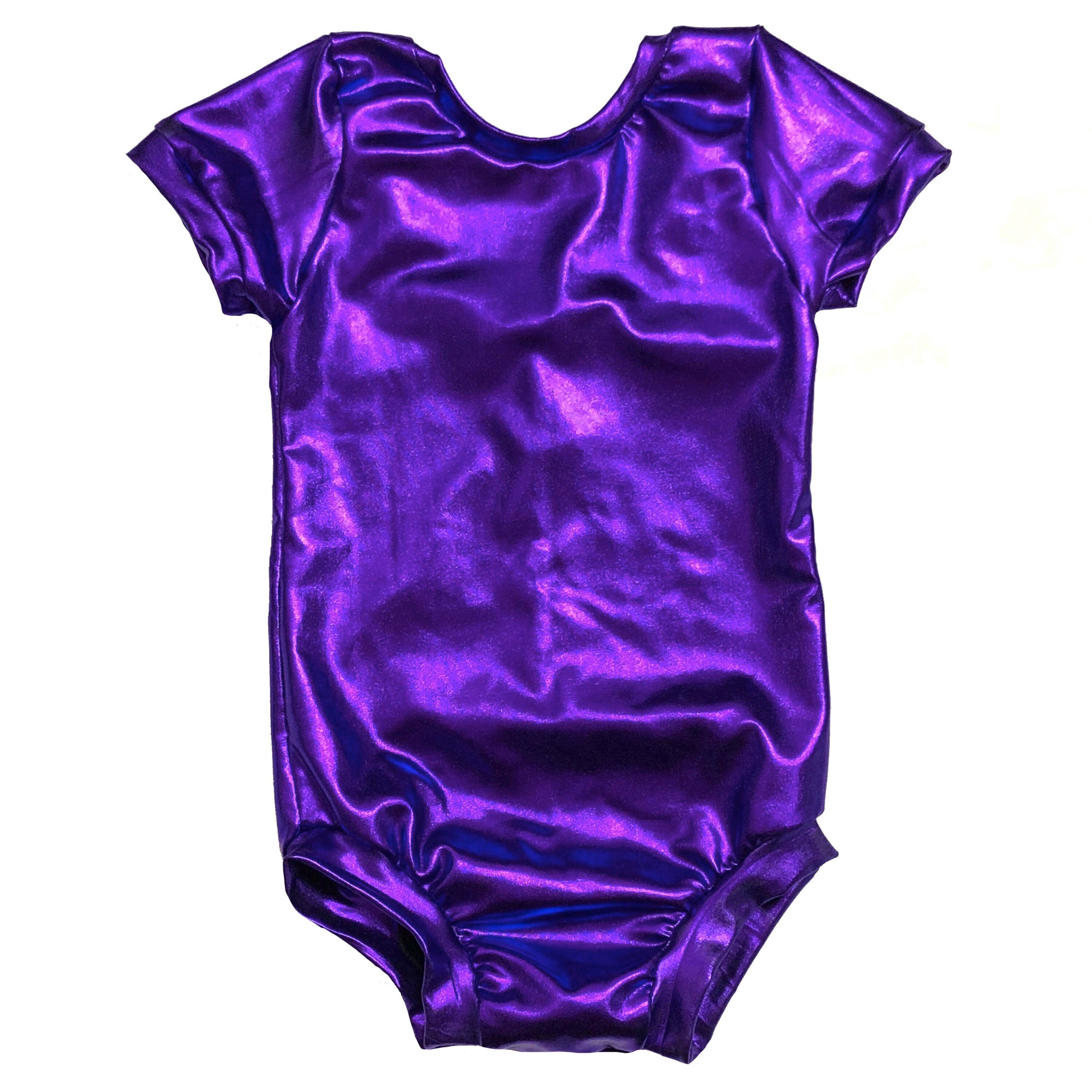 Purple Leotard metallic Leotard Baby Leotard Toddler Etsy