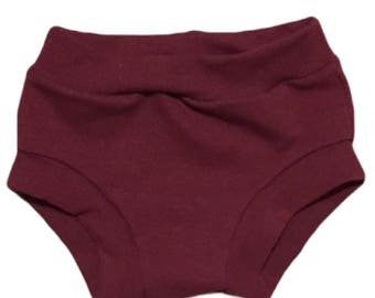 Maroon Bummies (red Bummies, Baby Bummies, Toddler Bummies, Baby Bloomers, Toddler Bloomers, maroon Diaper Cover, maroon Bloomers)