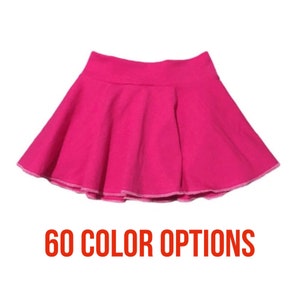 Solid Skirt Baby Skirt, Toddler Skirt, Kids Skirt, Girls Skirt, Dance Skirt, Modest Skirt, Twirl Skirt, Circle Skirt, Skater Skirt image 1