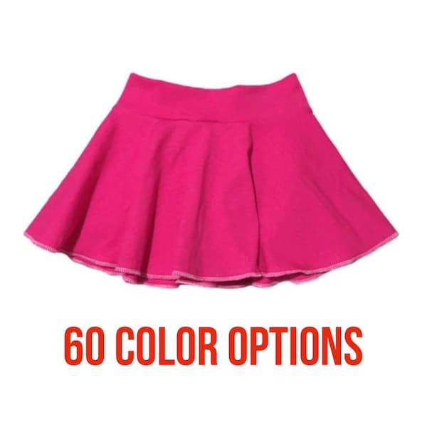 Solid Skirt ( Baby Skirt, Toddler Skirt, Kids Skirt, Girls Skirt, Dance Skirt, Modest Skirt, Twirl Skirt, Circle Skirt, Skater Skirt )