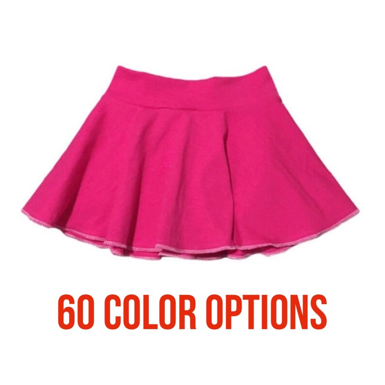 Solid Skirt Baby Skirt, Toddler Skirt, Kids Skirt, Girls Skirt, Dance Skirt, Modest Skirt, Twirl Skirt, Circle Skirt, Skater Skirt image 1