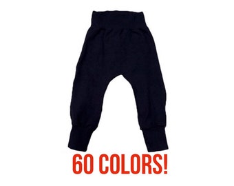 Solid Harem Pants (Baby Harem Pants, toddler Harem pants, kids Harem pants, newborn harem pants, solid bottoms, solid pants, solid leggings)