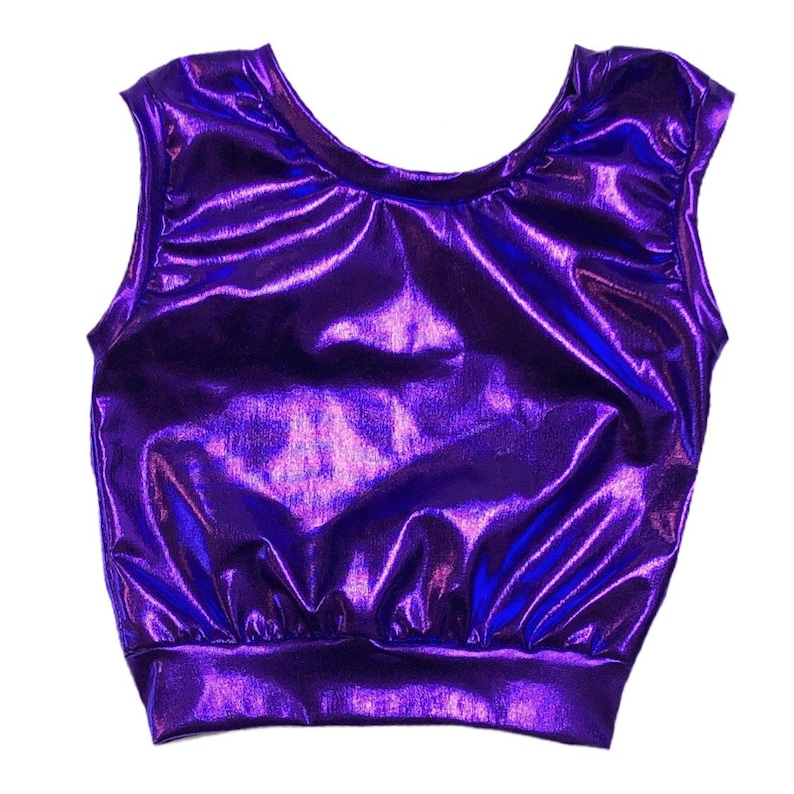 Metallic Crop Top Toddler Crop Top Baby Crop Top Kids Crop Etsy