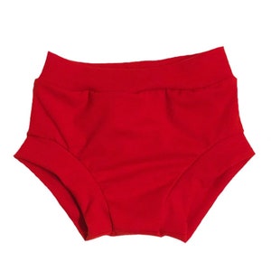 Red Bummies (Baby Bummies, Baby Bloomers, Diaper Cover, Toddler Bummies, Toddler Bloomers, Shorties, red bloomers, red diaper cover) RED