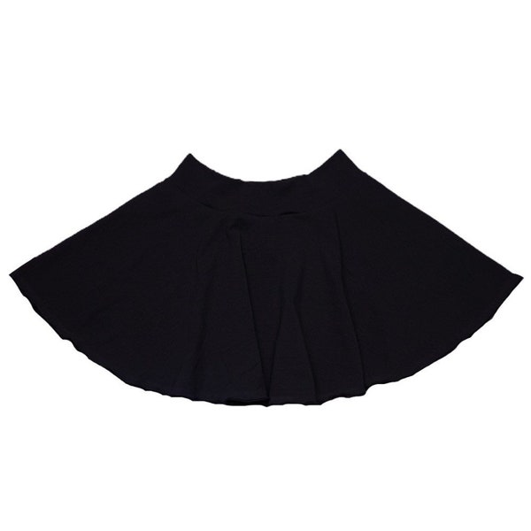 Black Skirt (Solid Skirt, Black Baby Skirt, Black Toddler Skirt, Black Kids Skirt, Black Girls Skirt, Twirl Skirt, Circle Skirt,Skater Skirt