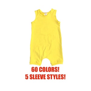 Solid Short Romper ( Toddler Romper, Solid Romper, Baby Romper, Infant Romper, Kids Romper, Coverall Romper, Harem Romper, Pull On Romper )