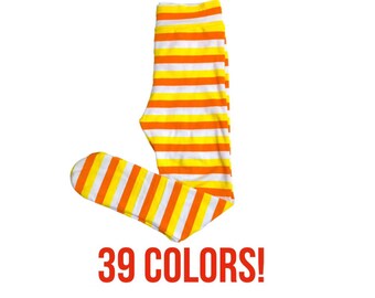 orange infant tights