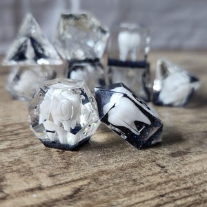 Sharp Edge DND-tärningsset: Akryl Oddities, RPG Polyhedral-tärningar bild 7