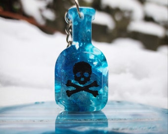 Zaubertrank Flasche Schlüsselanhänger, Hexen Schlüsselanhänger, Witchy Geschenke, Zaubertrank Flasche, Schlüsselanhänger, Magie, Zaubersprüche, Winzige Geschenke, Glas, Winzige Flasche, Zauberflasche