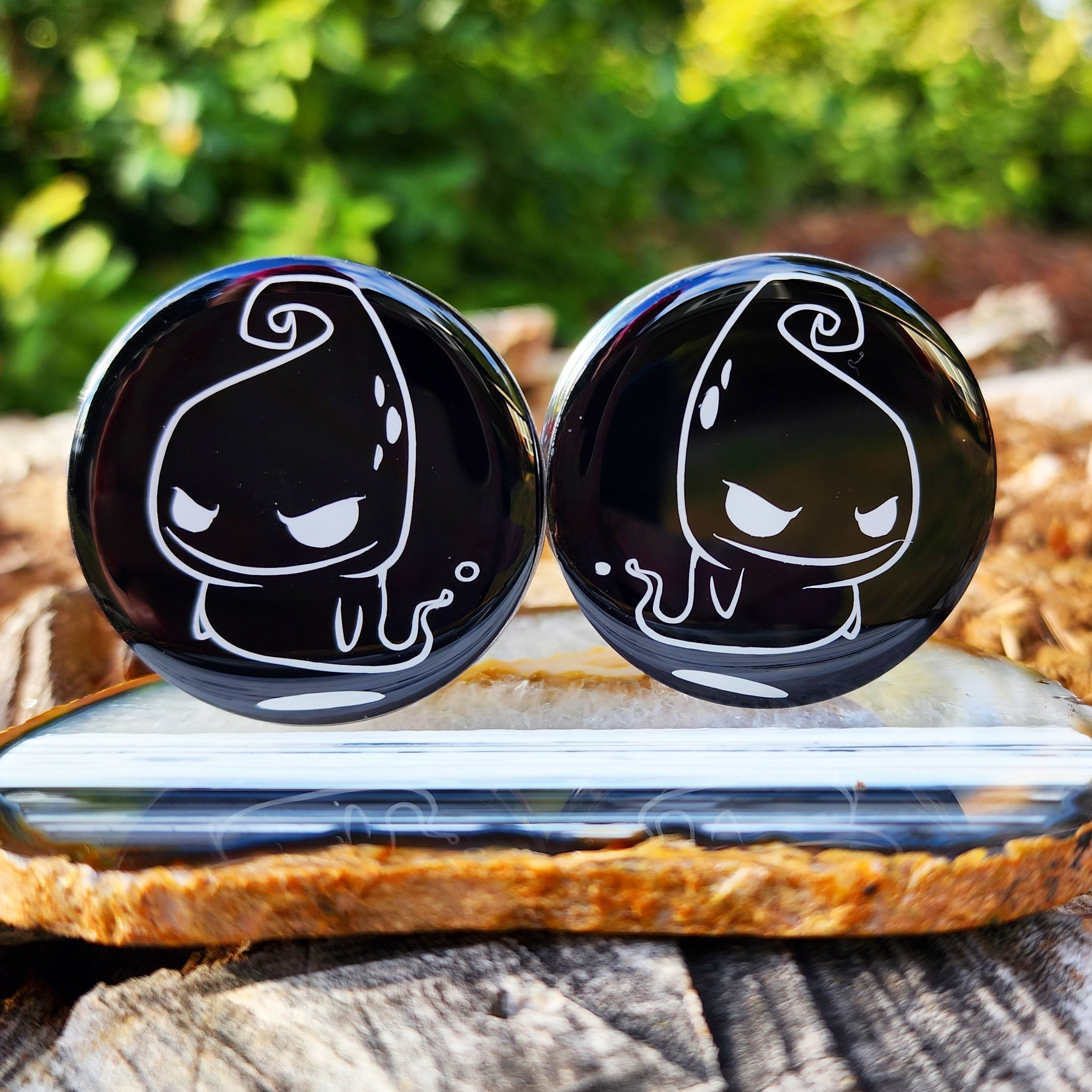 Custom Design, Decal Plugs, Logo, You Design, Custom, Diamond Plugs, Glitter Plugs, Plugs, Ear gauges