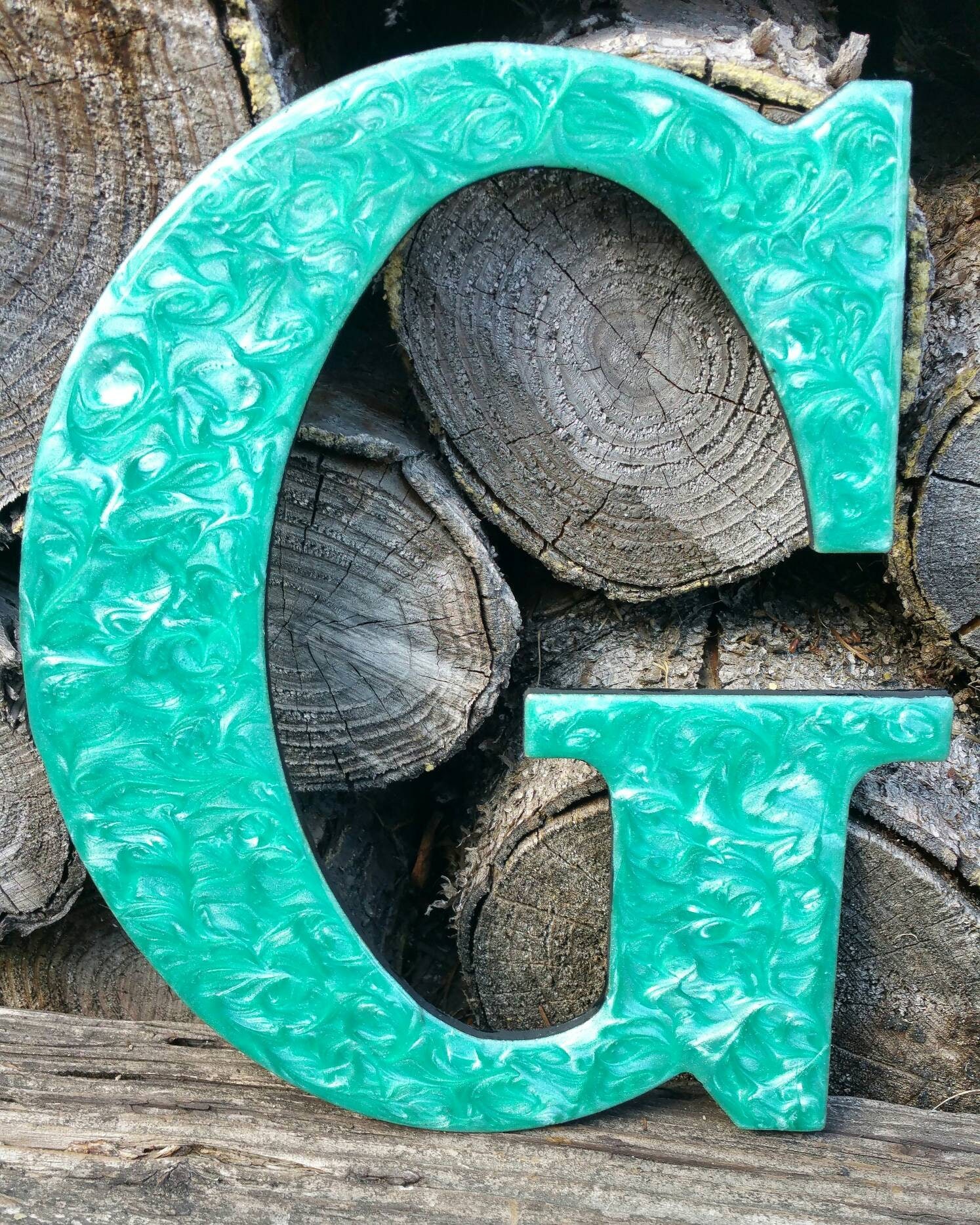 Resin wall art Resin art Letters Names 9.5 Names Etsy