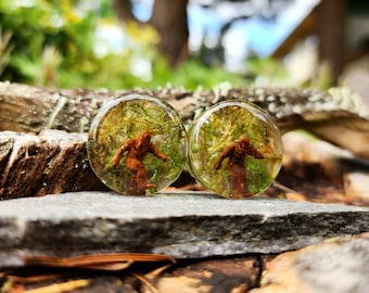 Handmade Sasquatch Plugs, Big Foot, Cryptid Ear Gauges