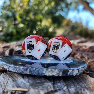 Limited Edition Card Plugs, Plugs, Plugs sets, Resin, Miniature, Gambling, Gauges, Black Jack,  Black Jack, Casino, Poker, Cards, Lucky