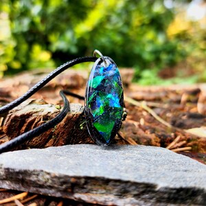 Opalescent Pendant, Opal Necklace, Gift, Necklace Pendant, Black opal, Opalescent, Opal, White Opal, Color Shift, Holographic