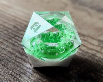 Dés Sharp Edge D20 : dés polyédriques acryliques personnalisés