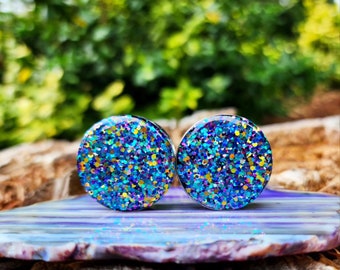 Mardi Gras Glitter plugs, Mardi Gras glitter, Plugs, Glitter plugs, Dangle plug, Set of plugs, Ear Gauges, Glitter, Custom Plugs, Colorful