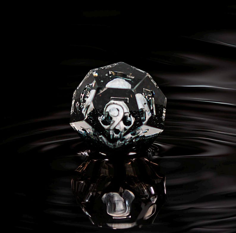 Sharp Edge DND-tärningsset: Akryl Oddities, RPG Polyhedral-tärningar bild 4