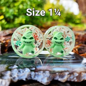 NMBC, Green Monster Plugs, Boogie Oogie, Plugs, Resin Plugs, Large Plugs, Custom Plugs, Halloween Plugs, Christmas Plugs, NMBC Plugs, Boogie