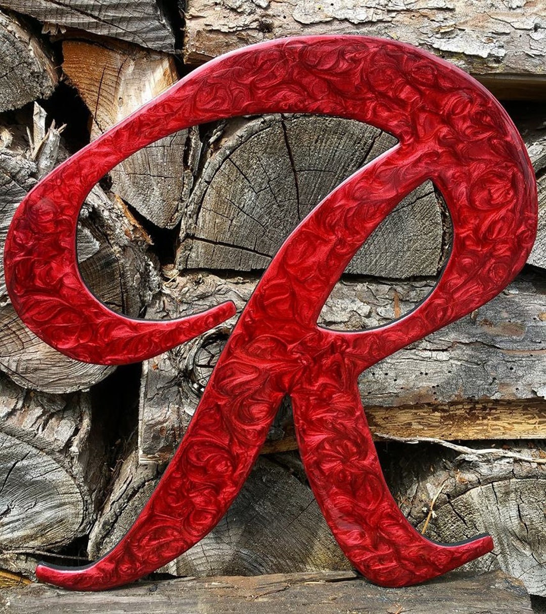 Beer Logo, Rainier R, Rainier Beer, Beer, Logo, R, Resin Art, Beer Art