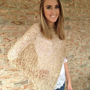 Poncho, Womens Poncho, Crochet wrap, Summer wrap, FREE SHIPPING in US