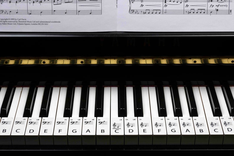 PIANO Stickers Keyboard for ALL SIZE Pianos the Best Way to Etsy