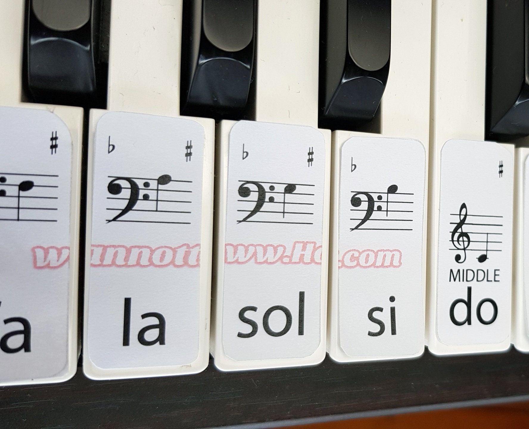 Solfège apprendre les labels de piano TÉLÉCHARGEMENT NUMÉRIQUE -  France