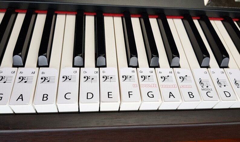 Standard Learn Piano Labels DIGTAL DOWNLOAD - Etsy