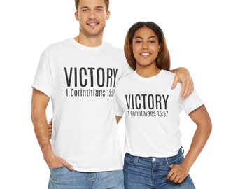 Victory T-shirt mens and womens christian 1 corinthians 15:57