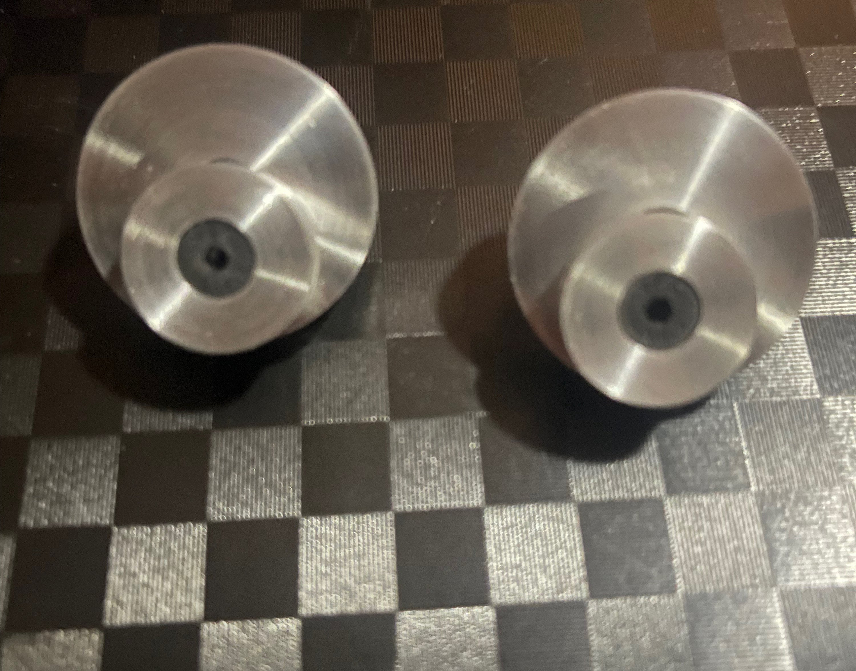 Full sized metal gun knobs