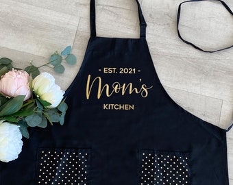 Delantales personalizados, Regalo del Día de las Madres, Delantal para mamá, Delantal de mamá, Idea de regalo del Día de las Madres, Delantal, Para el Día de las Madres, Delantal personalizado, para mamá,