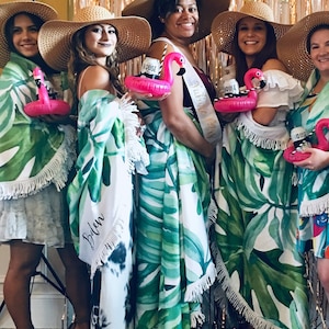 Bachelorette Beach Towels | Tropical Bachelorette Beach Party | Personalized | Favors for Bachelorette | Bachelorette Beach Accessories