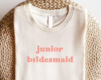 Junior Bridesmaid Shirt Junior Bridesmaid Gift Cute Tshirt Jr Bridesmaid Top Junior Bridesmaid Proposal